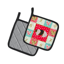 Load image into Gallery viewer, Teddy Guinea Pig Love Pot Holders - Set of 2 - Heat-Resistant Kitchen Essentials CK5436PTHD