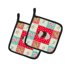 Load image into Gallery viewer, Teddy Guinea Pig Love Pot Holders - Set of 2 - Heat-Resistant Kitchen Essentials CK5436PTHD