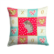 Load image into Gallery viewer, Dwarf Hamster Love Throw Pillow - 14x14 Decorative Pillow – Art for Your Home &amp; Patio CK5439PW1414