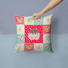 Load image into Gallery viewer, Dzungarian Hamster Love Throw Pillow - 14x14 Decorative Pillow – Art for Your Home &amp; Patio CK5440PW1414