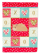 Load image into Gallery viewer, Syrian Golden Hamster Love Flag Canvas House Size CK5443CHF