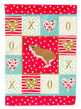 Load image into Gallery viewer, White Legged Hamster Love Flag Canvas House Size CK5446CHF