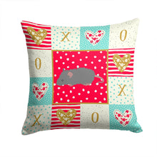 Load image into Gallery viewer, Australian Long Coated Mouse Love Throw Pillow - 14x14 Decorative Pillow – Art for Your Home &amp; Patio CK5447PW1414