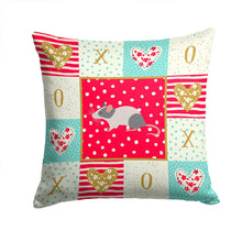 Load image into Gallery viewer, Japanese Mouse Love Throw Pillow - 14x14 Decorative Pillow – Art for Your Home &amp; Patio CK5451PW1414