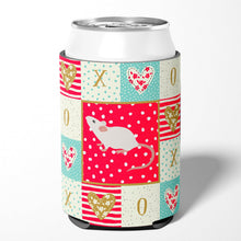Load image into Gallery viewer, White Domestic Mouse Love Can or Bottle Hugger CK5454CC