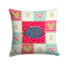 Load image into Gallery viewer, Emperor Angelfish Love Throw Pillow - 14x14 Decorative Pillow – Art for Your Home &amp; Patio CK5469PW1414