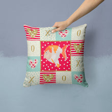 Load image into Gallery viewer, Lionhead Goldfish Love Throw Pillow - 14x14 Decorative Pillow – Art for Your Home &amp; Patio CK5474PW1414