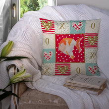 Load image into Gallery viewer, Lionhead Goldfish Love Throw Pillow - 14x14 Decorative Pillow – Art for Your Home &amp; Patio CK5474PW1414