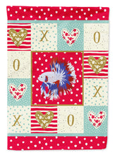 Load image into Gallery viewer, Comb Tail Betta Love Garden Flag - Outdoor Decorative Yard Flag CK5483GF