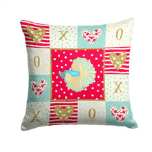 Load image into Gallery viewer, Elephant Ear Betta Love Throw Pillow - 14x14 Decorative Pillow – Art for Your Home &amp; Patio CK5486PW1414