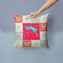 Load image into Gallery viewer, Sword Tail Guppy Love Throw Pillow - 14x14 Decorative Pillow – Art for Your Home &amp; Patio CK5498PW1414