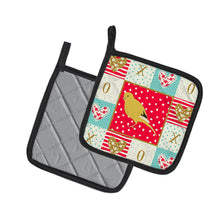 Load image into Gallery viewer, Border Canary Love Pot Holders - Set of 2 - Heat-Resistant Kitchen Essentials CK5501PTHD