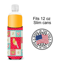 Load image into Gallery viewer, French Curly Canary Love   Hugger for slim cans CK5502MUK