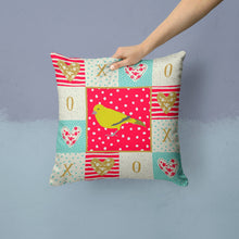 Load image into Gallery viewer, London Canary Love Throw Pillow - 14x14 Decorative Pillow – Art for Your Home &amp; Patio CK5505PW1414