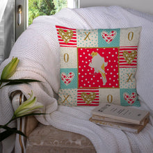 Load image into Gallery viewer, Parisian Trumpeter Canary Love Throw Pillow - 14x14 Decorative Pillow – Art for Your Home &amp; Patio CK5507PW1414