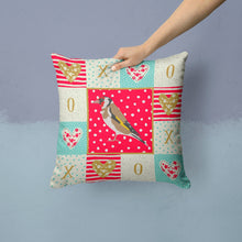 Load image into Gallery viewer, Goldfinch Love Throw Pillow - 14x14 Decorative Pillow – Art for Your Home &amp; Patio CK5512PW1414