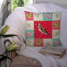 Load image into Gallery viewer, Goldfinch Love Throw Pillow - 14x14 Decorative Pillow – Art for Your Home &amp; Patio CK5512PW1414