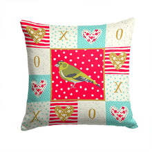 Load image into Gallery viewer, Siskin Love Throw Pillow - 14x14 Decorative Pillow – Art for Your Home &amp; Patio CK5514PW1414