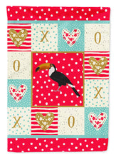 Load image into Gallery viewer, Toucan Love Flag Canvas House Size CK5517CHF