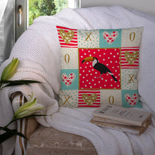 Load image into Gallery viewer, Toucan Love Throw Pillow - 14x14 Decorative Pillow – Art for Your Home &amp; Patio CK5517PW1414