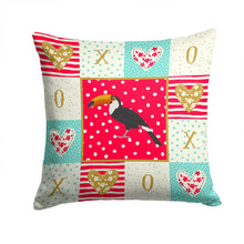 Load image into Gallery viewer, Toucan Love Throw Pillow - 14x14 Decorative Pillow – Art for Your Home &amp; Patio CK5517PW1414