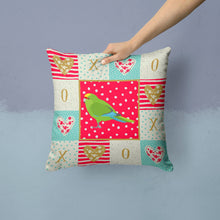 Load image into Gallery viewer, New Zealand Parakeet Love Throw Pillow - 14x14 Decorative Pillow – Art for Your Home &amp; Patio CK5524PW1414