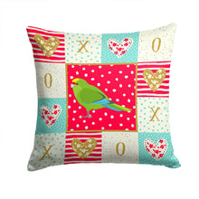 Load image into Gallery viewer, New Zealand Parakeet Love Throw Pillow - 14x14 Decorative Pillow – Art for Your Home &amp; Patio CK5524PW1414