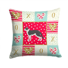 Load image into Gallery viewer, Bicolour Aegean Cat Love Throw Pillow - 14x14 Decorative Pillow – Art for Your Home &amp; Patio CK5543PW1414