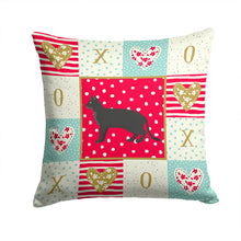 Load image into Gallery viewer, Chausie Black Cat Love Throw Pillow - 14x14 Decorative Pillow – Art for Your Home &amp; Patio CK5579PW1414
