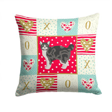 Load image into Gallery viewer, Manx #1 Cat Love Throw Pillow - 14x14 Decorative Pillow – Art for Your Home &amp; Patio CK5646PW1414
