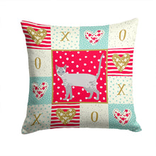 Load image into Gallery viewer, Ojos Azules Cat Love Throw Pillow - 14x14 Decorative Pillow – Art for Your Home &amp; Patio CK5661PW1414