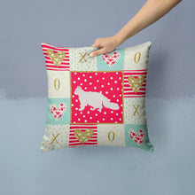 Load image into Gallery viewer, Oregon Rex #2 Cat Love Throw Pillow - 14x14 Decorative Pillow – Art for Your Home &amp; Patio CK5663PW1414