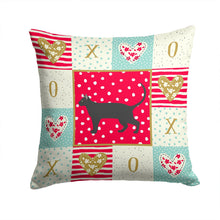 Load image into Gallery viewer, Pantherette Cat Love Throw Pillow - 14x14 Decorative Pillow – Art for Your Home &amp; Patio CK5671PW1414