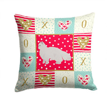 Load image into Gallery viewer, White Persian Traditional Cat Love Throw Pillow - 14x14 Decorative Pillow – Art for Your Home &amp; Patio CK5675PW1414