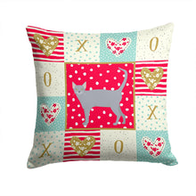 Load image into Gallery viewer, Russian Blue #1 Cat Love Throw Pillow - 14x14 Decorative Pillow – Art for Your Home &amp; Patio CK5689PW1414