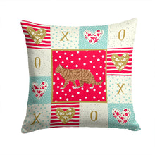 Load image into Gallery viewer, Toyger Cat Love Throw Pillow - 14x14 Decorative Pillow – Art for Your Home &amp; Patio CK5725PW1414