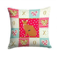 Load image into Gallery viewer, Abyssinian Cat Love Throw Pillow - 14x14 Decorative Pillow – Art for Your Home &amp; Patio CK5733PW1414
