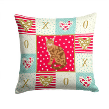 Load image into Gallery viewer, Bengal Cat Love Throw Pillow - 14x14 Decorative Pillow – Art for Your Home &amp; Patio CK5741PW1414