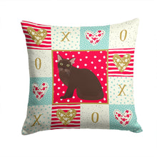 Load image into Gallery viewer, Burmese Cat Love Throw Pillow - 14x14 Decorative Pillow – Art for Your Home &amp; Patio CK5747PW1414