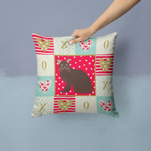 Load image into Gallery viewer, Burmese #2 Cat Love Throw Pillow - 14x14 Decorative Pillow – Art for Your Home &amp; Patio CK5748PW1414