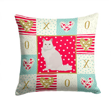 Load image into Gallery viewer, Chantilly Tiffany Cat Love Throw Pillow - 14x14 Decorative Pillow – Art for Your Home &amp; Patio CK5751PW1414