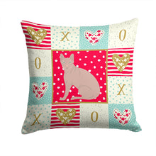 Load image into Gallery viewer, Don Sphynx Cat Love Throw Pillow - 14x14 Decorative Pillow – Art for Your Home &amp; Patio CK5759PW1414