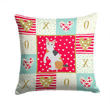 Load image into Gallery viewer, Japanese Bobtail Cat Love Throw Pillow - 14x14 Decorative Pillow – Art for Your Home &amp; Patio CK5765PW1414