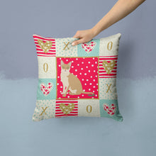 Load image into Gallery viewer, Singapura Cat Love Throw Pillow - 14x14 Decorative Pillow – Art for Your Home &amp; Patio CK5789PW1414