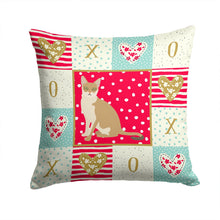 Load image into Gallery viewer, Singapura Cat Love Throw Pillow - 14x14 Decorative Pillow – Art for Your Home &amp; Patio CK5789PW1414