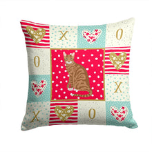 Load image into Gallery viewer, Toyger Cat Love Throw Pillow - 14x14 Decorative Pillow – Art for Your Home &amp; Patio CK5800PW1414