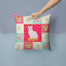 Load image into Gallery viewer, Turkish Van Cat Love Throw Pillow - 14x14 Decorative Pillow – Art for Your Home &amp; Patio CK5802PW1414