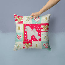 Load image into Gallery viewer, Bichon Fris? Love Throw Pillow - 14x14 Decorative Pillow – Art for Your Home &amp; Patio CK5813PW1414