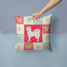 Load image into Gallery viewer, Danish Spitz Love Throw Pillow - 14x14 Decorative Pillow – Art for Your Home &amp; Patio CK5826PW1414