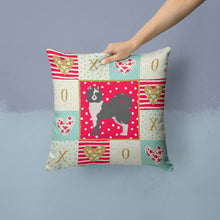 Load image into Gallery viewer, Elo Dog #2 Love Throw Pillow - 14x14 Decorative Pillow – Art for Your Home &amp; Patio CK5829PW1414